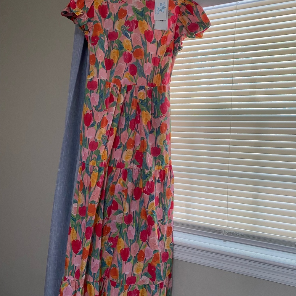 Vibrant Floral Maxi Dress